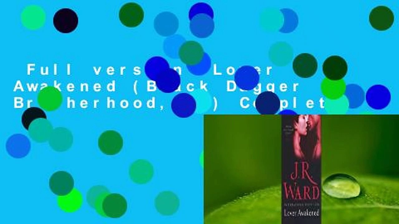 Full version  Lover Awakened (Black Dagger Brotherhood, #3) Complete