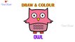 Owl Drawing for kids | How to Draw Owl easily for children | Art Breeze # 29 | Learn Drawing and Colouring for kids | Viral Rocket