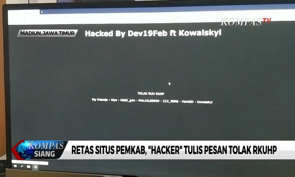 Hacker Tulis Pesan Tolak RKUHP di Situs Pemkab Madiun