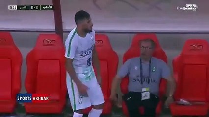 Belaili en colère lors de son remplacement face Al Nassr