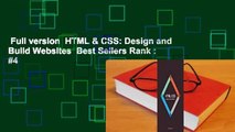 Full version  HTML & CSS: Design and Build Websites  Best Sellers Rank : #4