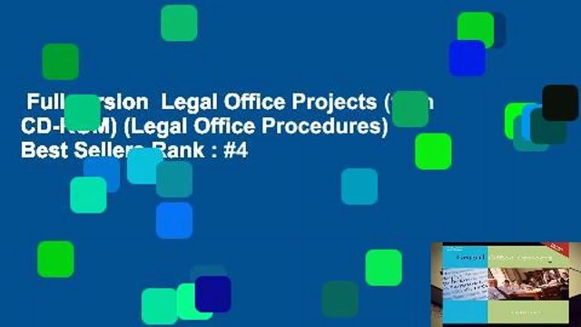 Full version Legal Office Projects (with CD-ROM) (Legal Office Procedures) Best Sellers Rank : #4