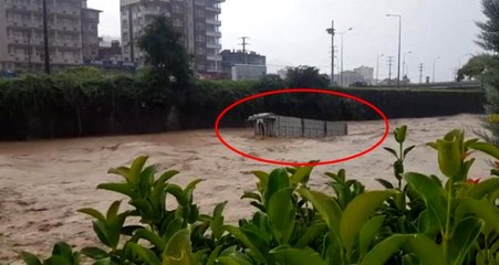 Artvin'deki selde sürüklenen kamyon kasası, ilçe değiştirdi