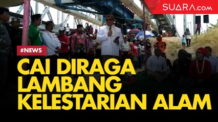 Di Bawah Kolong Rel Kereta Api, Cai Diraga Digelar Sebagai Lambang Kelestarian Alam