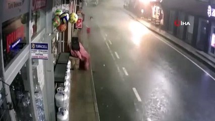 Çamlıhemşin’de yağış ve fırtınanın şiddeti kameraya yansıdı
