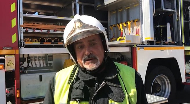 Bomberos liberan a un camionero en Talamanca del Jarama