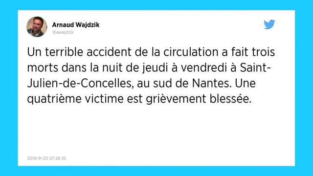 Trois morts dans le Vignoble nantais. Le conducteur avait une alcoolémie de 2,33 g