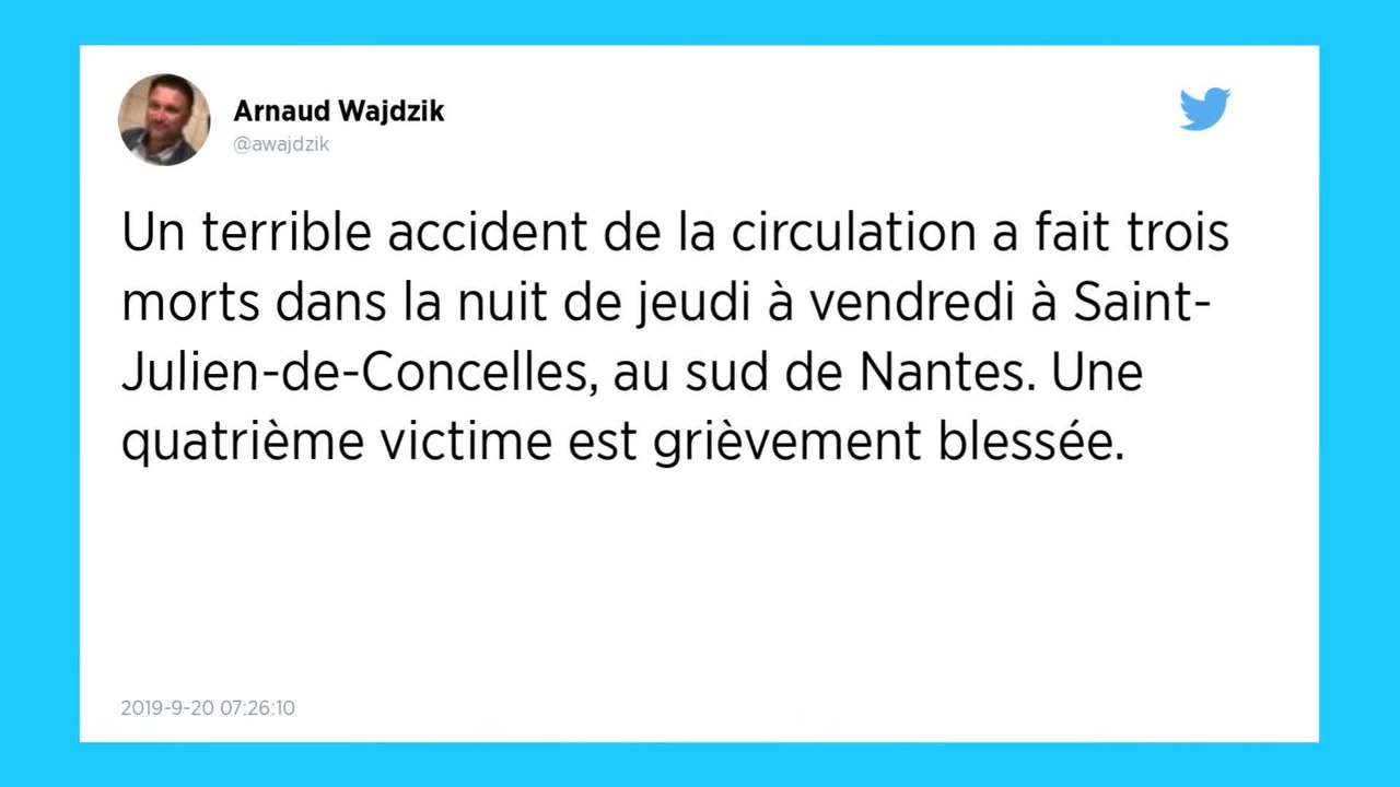 Trois morts dans le Vignoble nantais. Le conducteur avait une alcoolémie de 2,33 g