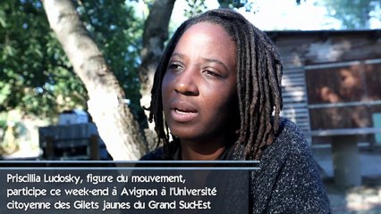 Priscillia Ludosky présente à Avignon pour l'Université citoyenne des Gilets  jaunes du Grand Sud-Est - Vidéo Dailymotion