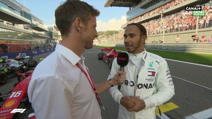 La réaction de Lewis Hamilton après les qualifications