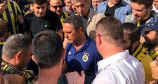 Ali Koç, Fenerbahçe taraftarını TT Stadı'na böyle uğurladı