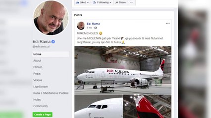 “Air Albania” nis te henen fluturimet drejt Italise