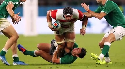 Japón sorprende al vencer a Irlanda en el Mundial de Rugby