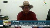 Colombia: exigen garantías de seguridad a pobladores del Cauca