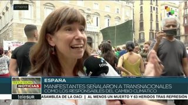 Catalanes marcharon por acciones que frenen el cambio climático