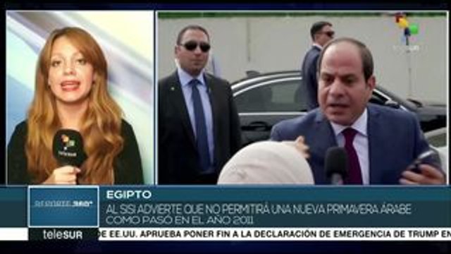 Pdte. de Egipto llama a la calma y a no preocuparse por las protestas