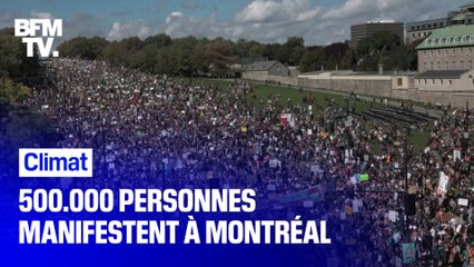 Climat: 500.000 personnes manifestent à Montréal
