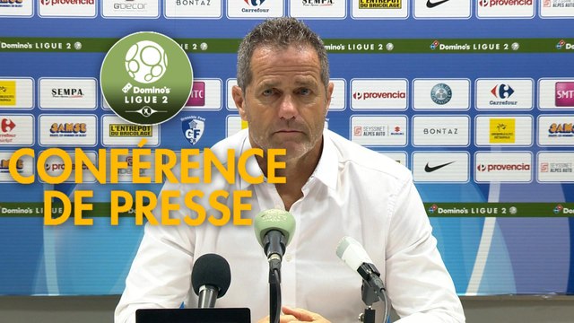 Conférence de presse Grenoble Foot 38 - SM Caen (1-0) : Philippe HINSCHBERGER (GF38) - Rui ALMEIDA (SMC) - 2019/2020