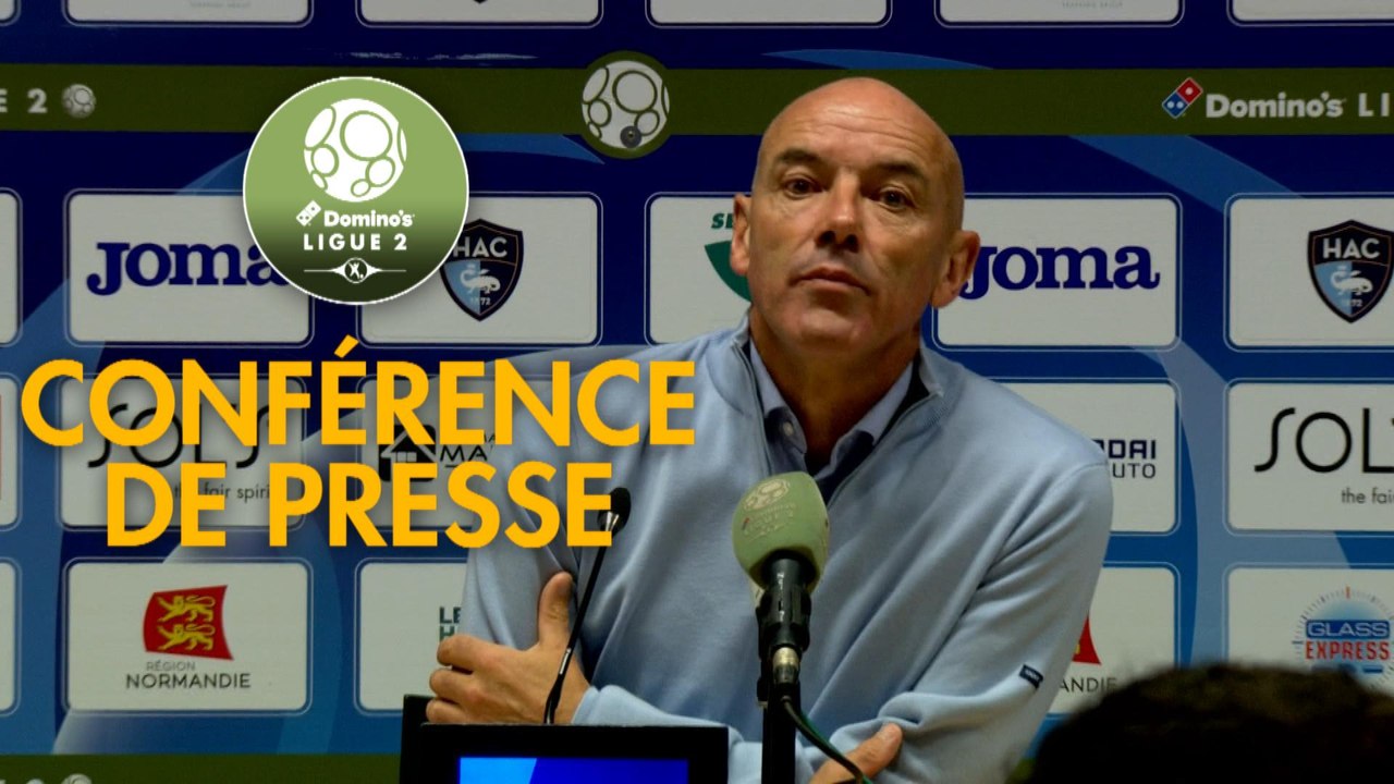 Conférence de presse Havre AC - Châteauroux (0-1) : Paul LE GUEN (HAC) - Nicolas USAI (LBC) - 2019/2020