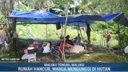 Ratusan Korban Gempa Ambon Mengungsi di Hutan