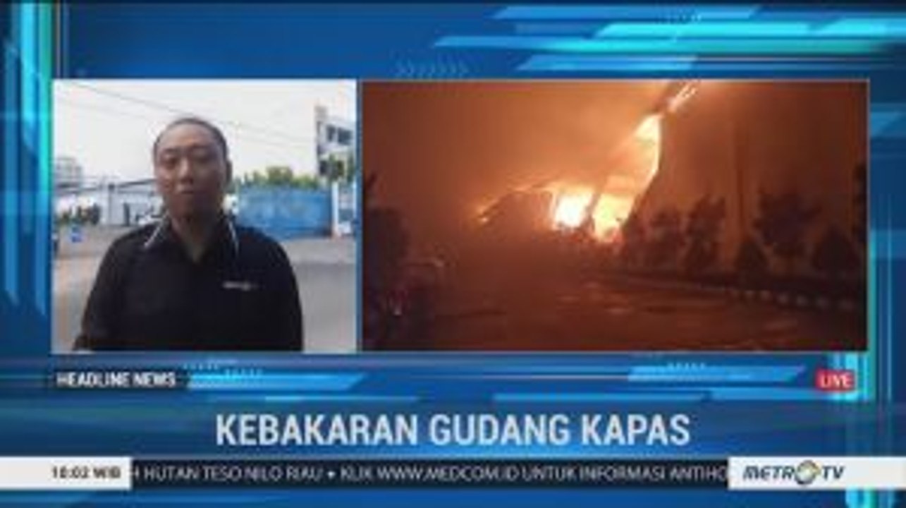 Gudang Kapas PT Sritex di Sukoharjo Terbakar