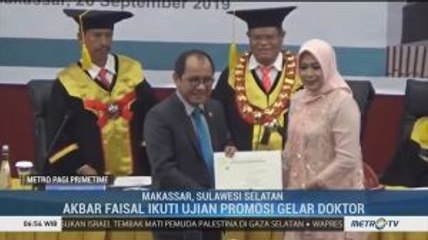 Akbar Faisal Ikuti Ujian Promosi Gelar Doktor di UNM