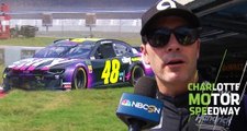 Johnson hits wall in final practice at Charlotte Roval
