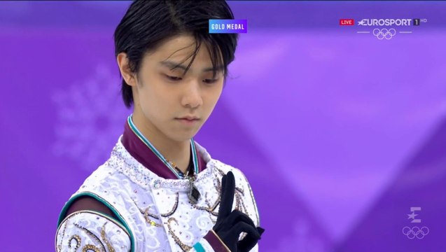 WOG18 - Yuzuru Hanyu FS, during ice resurfacing Ladies FS (ESP ITA)