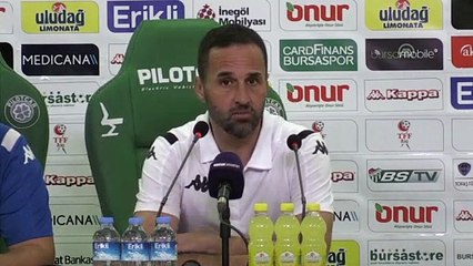 Bursaspor - Büyükşehir Belediye Erzurumspor maçın ardından - BURSA