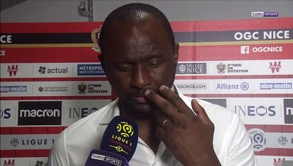 Nice - Vieira : "On aurait voulu jouer un peu mieux"