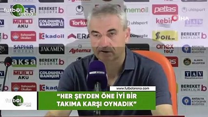 Rıza Çalımbay: "Her şeyden önce iyi bir takıma karşı oynadık"