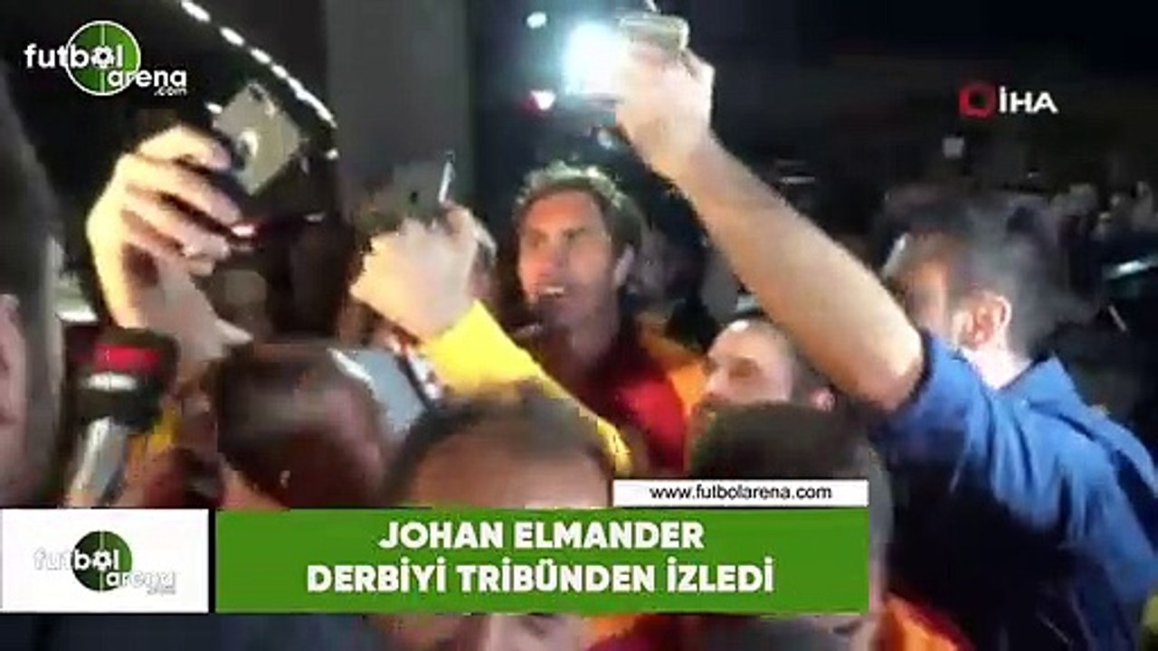 Johan Elmander derbiyi tribünden izledi