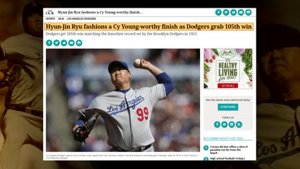 미국 언론 극찬 "류현진, 사이영상 판도 다시 흔들어" / YTN