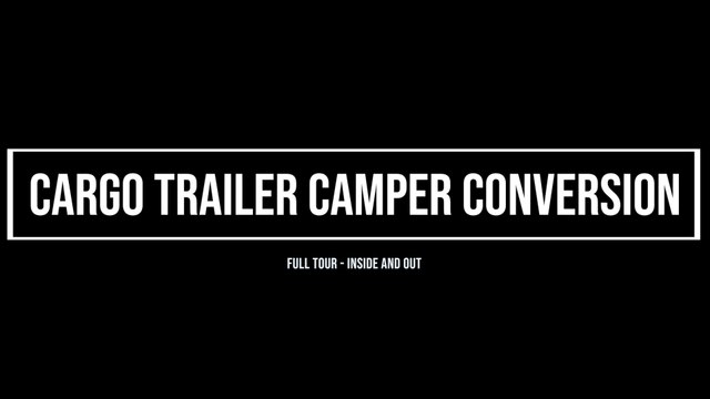 FULL TOUR!! Cargo Trailer Camper Conversion | 6x12 V-nose | DIY