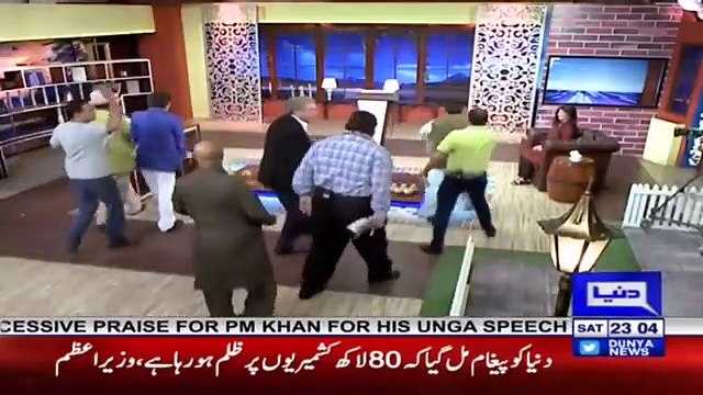 Hasb e Haal 28 September 2019 Azizi as Shah Mehmood Qureshi حسب حال Dunya News