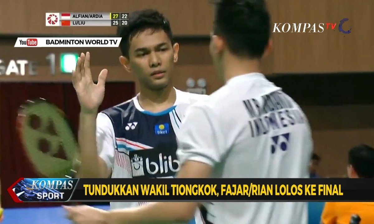 Fajar/Rian Lolos ke Final Usai Tundukkan Wakil Tiongkok