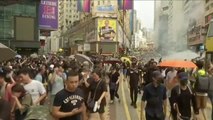Incidentes en Hong Kong en la celebración del quinto aniversario de la Revolución de los Paraguas