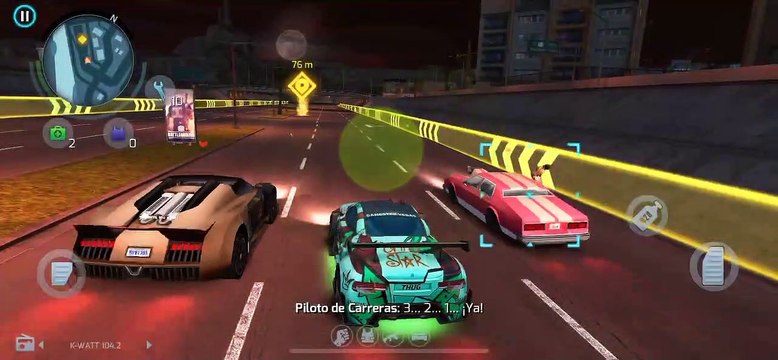 como recoger las llaves con el coche bólido de Neón y ganar en Gangstar Vegas