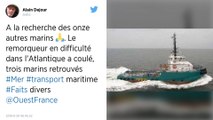 Remorqueur en difficulté dans l’Atlantique : les recherches ont commencé pour retrouver 11 marins disparus