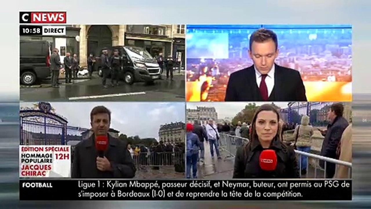 L'hommage à Jacques Chirac : Le convoi funéraire s'apprête à partir de la rue de Thournon pour emmener la dépouille de l'ancien Président