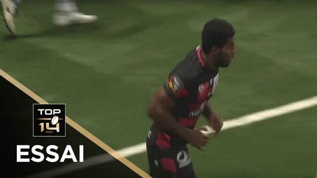 TOP 14 - Essai Noa NAKAITACI (LOU) - Racing 92 - Lyon - J5 - Saison 2019/2020