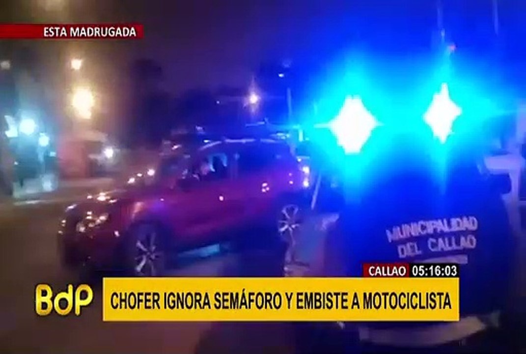 Callao: motociclista resultó herido tras choque...