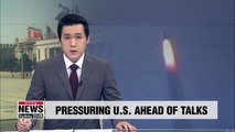 N. Korea fires missiles to raise bargaining power ahead of working-level talks: Expert