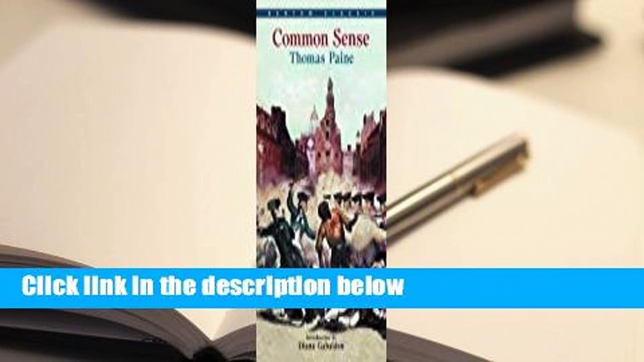 Common Sense  For Kindle