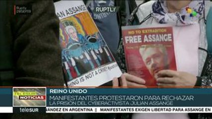 Download Video: Reino Unido: manifestantes rechazan encarcelamiento para Assange