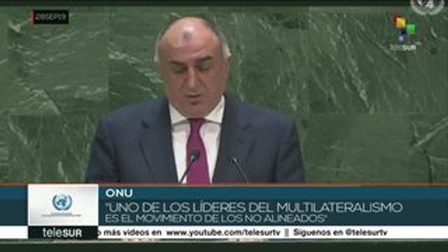 EE.UU.: canciller de Azerbaiyán destaca rol del MNOAL