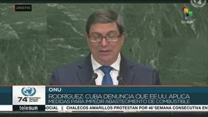 ONU: Cuba denuncia agudización del bloqueo por parte de EEUU