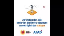 AFAD deprem sırasında ve sonrasında yapılması gerekenler için bilgilendirme videosu yayınladı