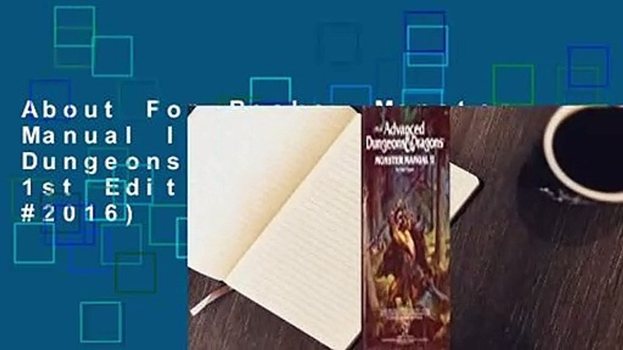 About For Books  Monster Manual II (Advanced Dungeons & Dragons 1st Edition, Stock #2016)  Review