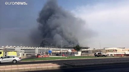 Fuego en la estación del AVE a La Meca